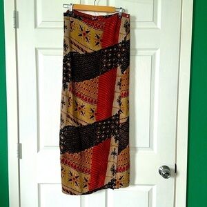 Vintage Large Size Wrap Skirt star Print Skirt Beach Skirt Sz 1